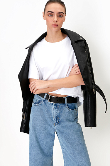 Cropped T-shirt - BRUSNIKA Women Clothes