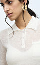 Knitted wool T-shirt - BRUSNIKA. Women clothes