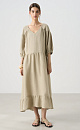 Linen dress - BRUSNIKA. Women clothes