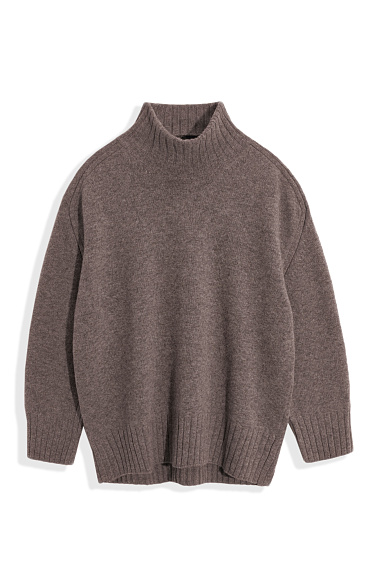 Jumper made of cashmere and wool with a high neck - BRUSNIKA Women Clothes