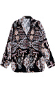 Ethnic print set made of 100% viscose - BRUSNIKA. Women clothes