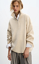 Jumper with a stand collar and a zippe - BRUSNIKA. Women clothes
