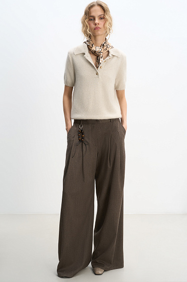 Fox Down Polo - BRUSNIKA Women Clothes