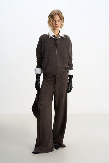 Wide cashmere trousers - BRUSNIKA Women Clothes