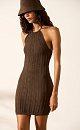 Openwork dress with an open back - BRUSNIKA. Women clothes
