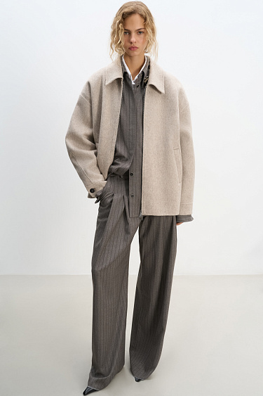 Wool zipper jacket - BRUSNIKA Women Clothes