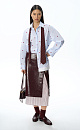100% cotton shirt with heart-shaped print - BRUSNIKA. Women clothes
