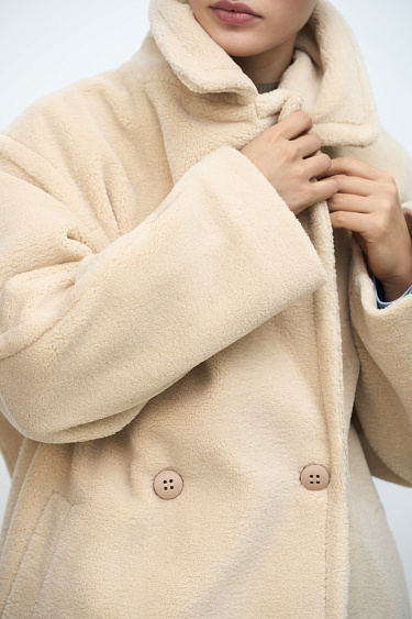 Faux fur coat - BRUSNIKA Women Clothes