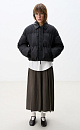 Down jacket with a turn-down collar - BRUSNIKA. Women clothes