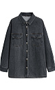 Denim shirt with chest pockets - BRUSNIKA. Women clothes