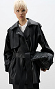 Trench coat made of double-sided eco-leather - BRUSNIKA. Women clothes