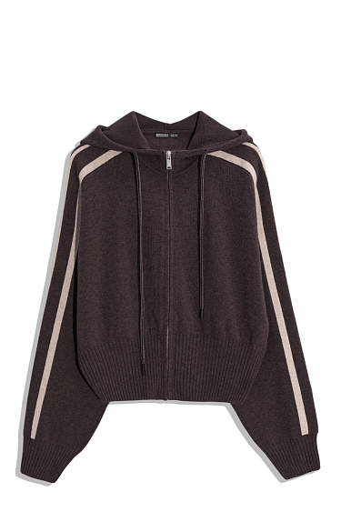short hoodie bomber jacket - BRUSNIKA Women Clothes