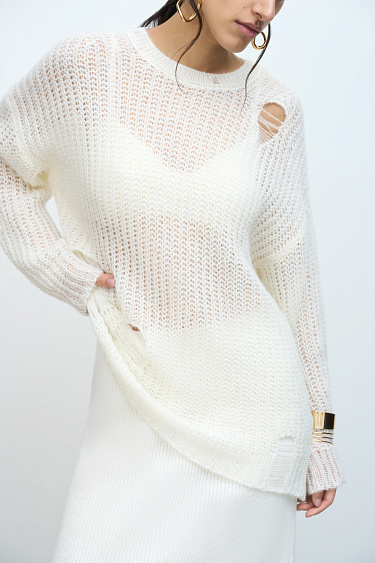Grunge knit jumper - BRUSNIKA Women Clothes