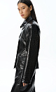 Textured eco-leather jacket - BRUSNIKA. Women clothes