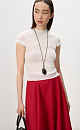 T-shirt made of fine cotton with lace - BRUSNIKA. Women clothes