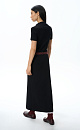 Midi knitted dress with a polo collar - BRUSNIKA. Women clothes