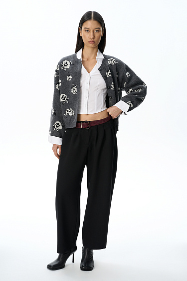 Floral print cardigan - BRUSNIKA Women Clothes