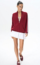 Bomber jacket with stripes and lace - BRUSNIKA. Women clothes