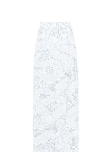 Maxi skirt with a jacquard pattern - BRUSNIKA Women Clothes
