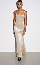 Velvet dress with a deep backless neckline - BRUSNIKA. Women clothes