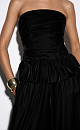 Velvet corset with a basque - BRUSNIKA. Women clothes