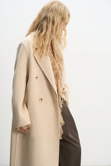 Double-sided wool coat - BRUSNIKA Women Clothes