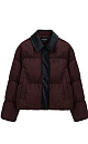 Down jacket with a turn-down collar - BRUSNIKA. Women clothes