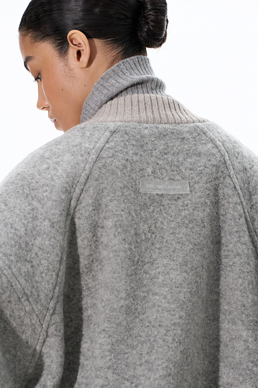 Wool bomber jacket with zip - BRUSNIKA Women Clothes