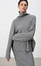Ribbed cashmere and wool jumper - BRUSNIKA. Women clothes