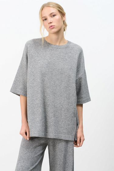 T-shirt made of wool with cashmere - BRUSNIKA Women Clothes