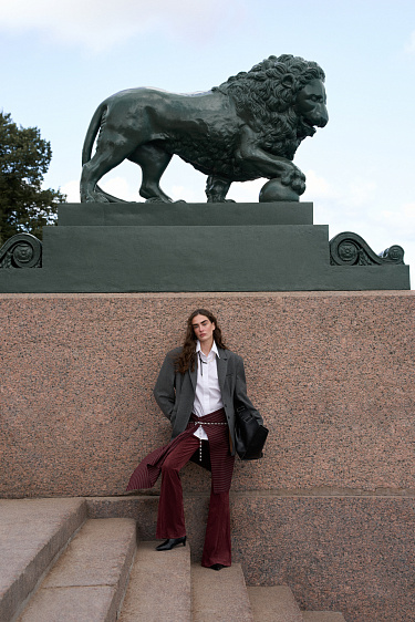 Flared suede trousers - BRUSNIKA Women Clothes
