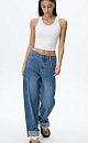 Straight jeans with lace print - BRUSNIKA. Women clothes