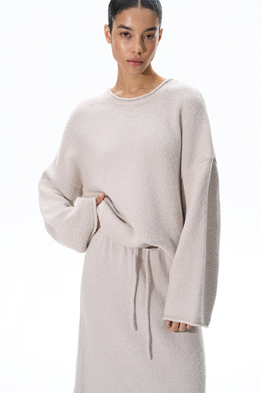 Alpaca wool maxi skirt - BRUSNIKA Women Clothes