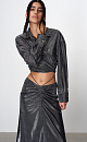 Metallic set of shirt and skirt - BRUSNIKA. Women clothes