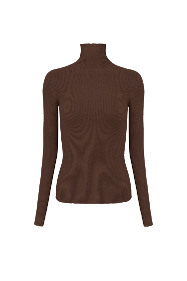 knitted turtleneck made of merino wool - BRUSNIKA Women Clothes