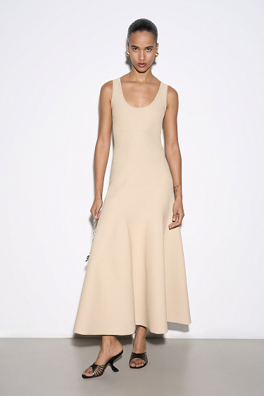 Evening midi dress with lurex - BRUSNIKA Women Clothes