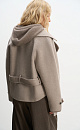 Short trench coat made of wool - BRUSNIKA. Women clothes