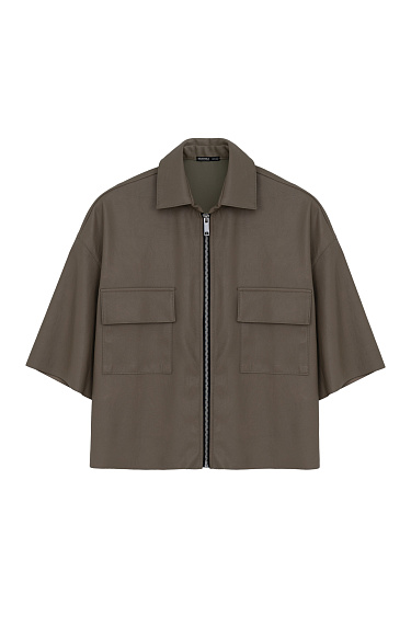 Shirt with patch pockets - BRUSNIKA Women Clothes