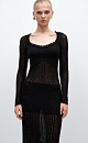 Semi-sheer openwork dress - BRUSNIKA. Women clothes
