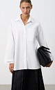 Shirt with a patch pocket on the chest - BRUSNIKA. Women clothes