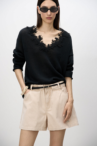 Corduroy shorts - BRUSNIKA Women Clothes