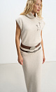 Fox Down Knitted Vest - BRUSNIKA. Women clothes