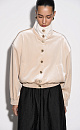 Woolen bomber jacket with a stand collar - BRUSNIKA. Women clothes