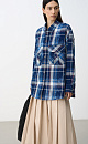 Checkered shirt with tie-dye effect - BRUSNIKA. Women clothes