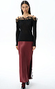 Merino wool longsleeve with lace - BRUSNIKA. Women clothes