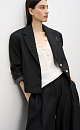 Short jacket made of 100% linen - BRUSNIKA. Women clothes