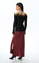 Merino wool longsleeve with lace - BRUSNIKA. Women clothes