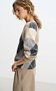 Cashmere jumper with an Argyle pattern - BRUSNIKA. Women clothes