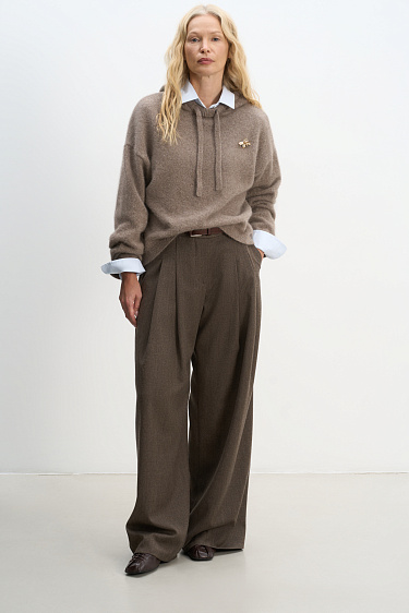 Fox Down Hoodie - BRUSNIKA Women Clothes
