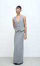 Wool blend maxi skirt - BRUSNIKA. Women clothes